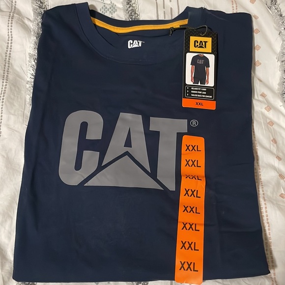 CAT XXL, Navy, T-Shirt. Never worn. - Picture 2 of 3
